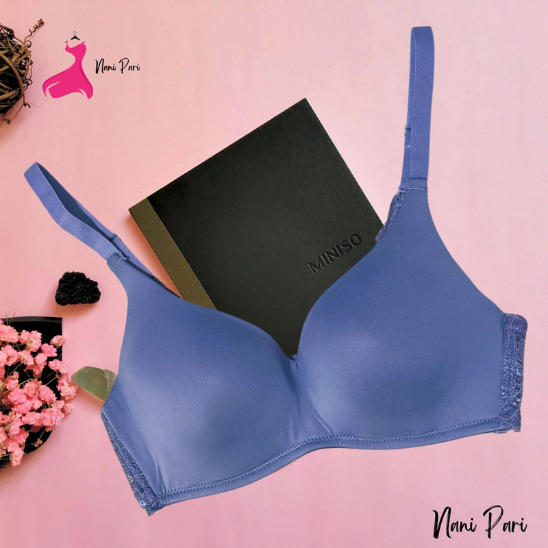 Thai Plain Imported Padded Bra For Extra cup & Sizes