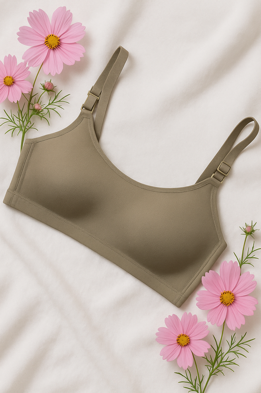 Wireless T-Shirt Bra with Adjustable Straps