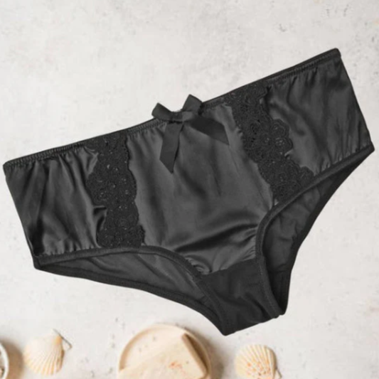 Women's Fancy Lace Design Silk Underwear