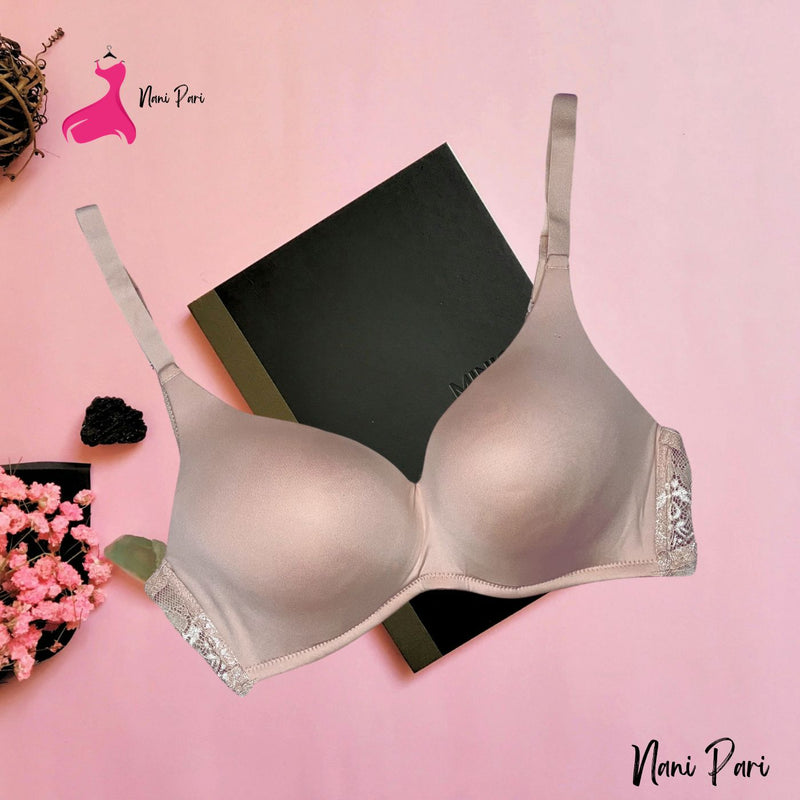 Thai Plain Imported Padded Bra For Extra cup & Sizes