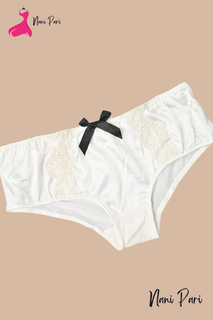 Women's Fancy Lace Design Silk Underwear