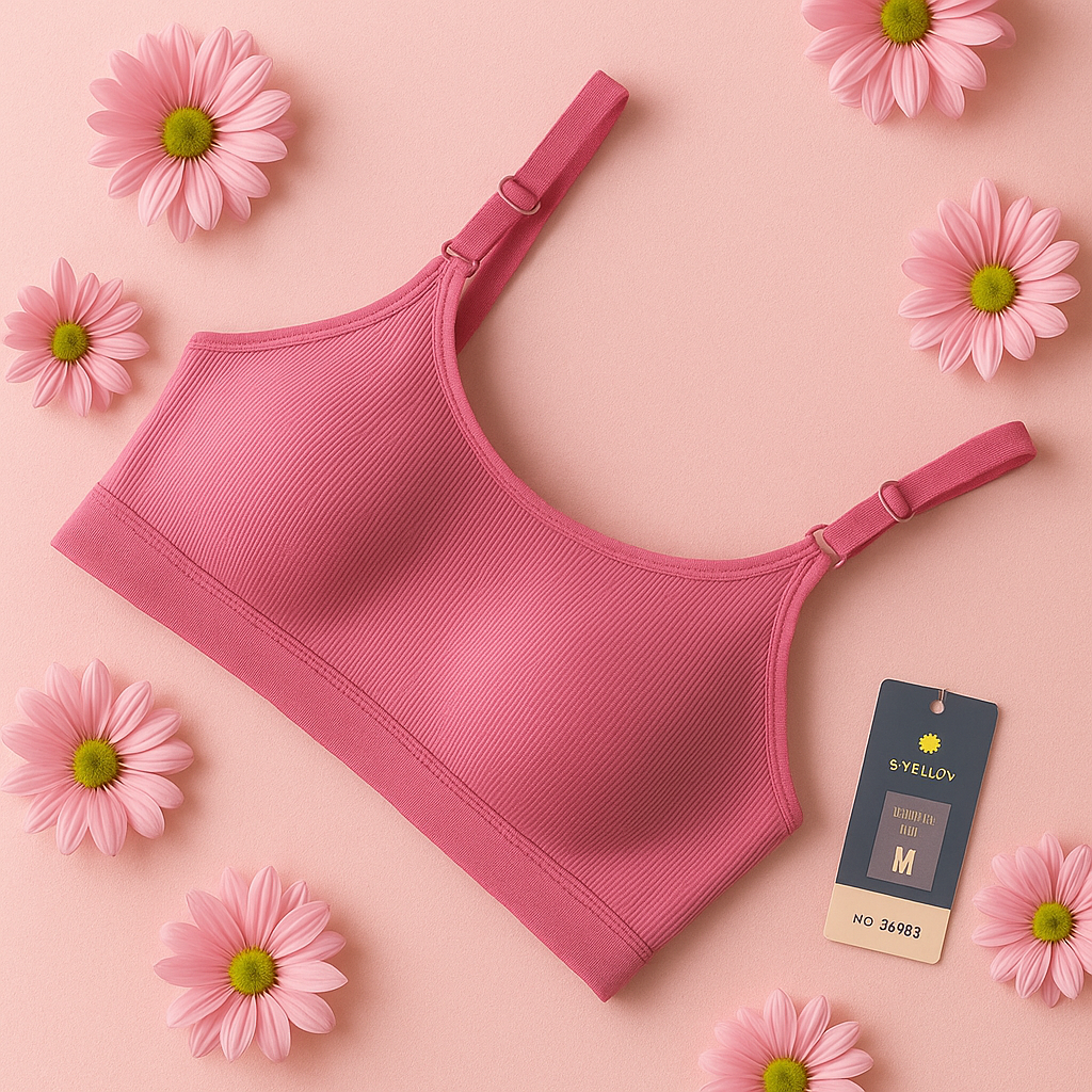 Wireless T-Shirt Bra with Adjustable Straps