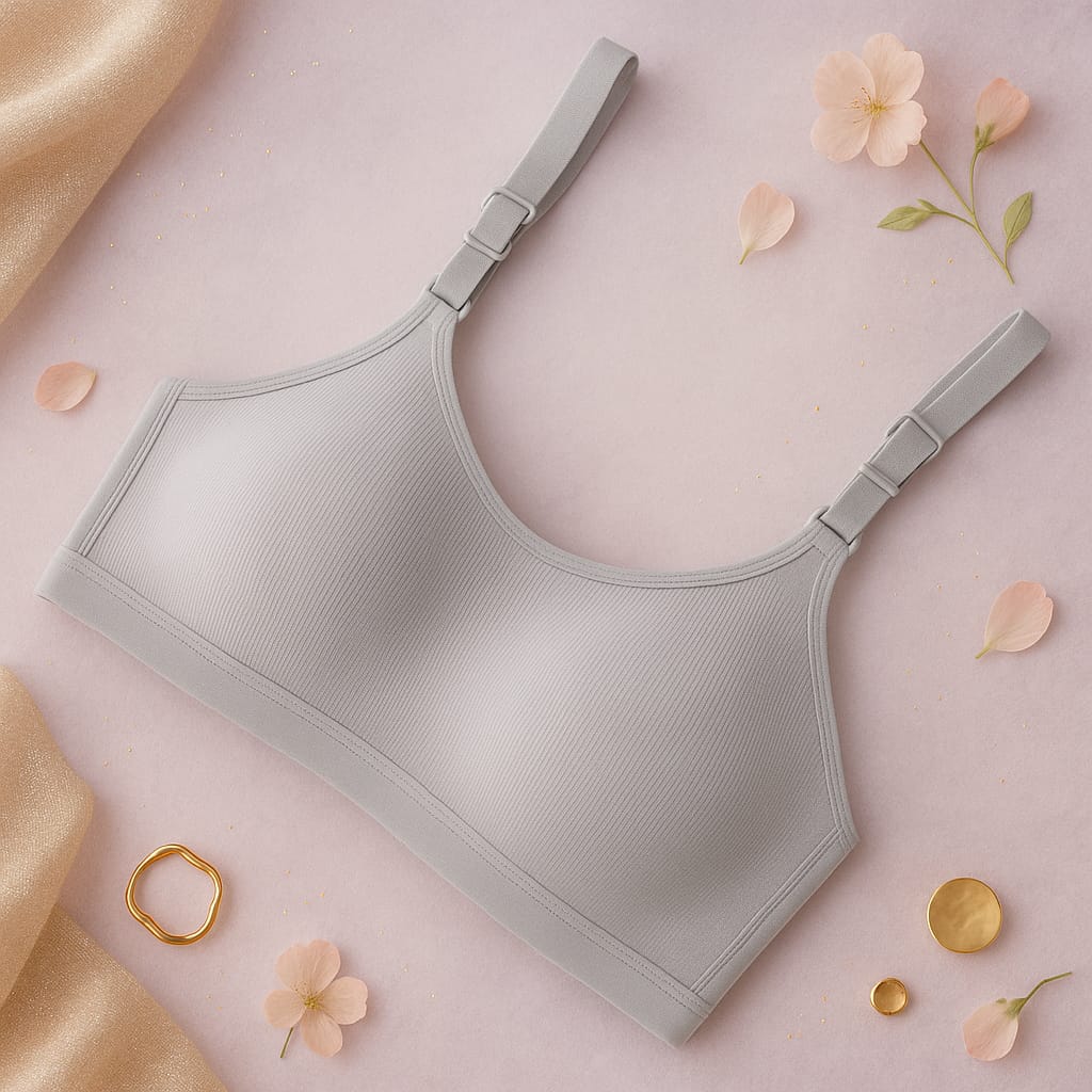 Wireless T-Shirt Bra with Adjustable Straps
