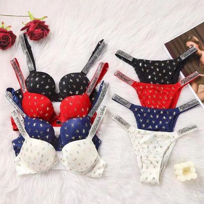 Victoria secret push up rhinestone bra with panty Underwear