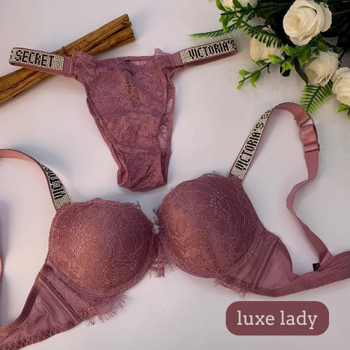 Victoria’s Secret Embroidered Bra & Panty Set
