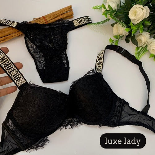 Victoria’s Secret Embroidered Bra & Panty Set